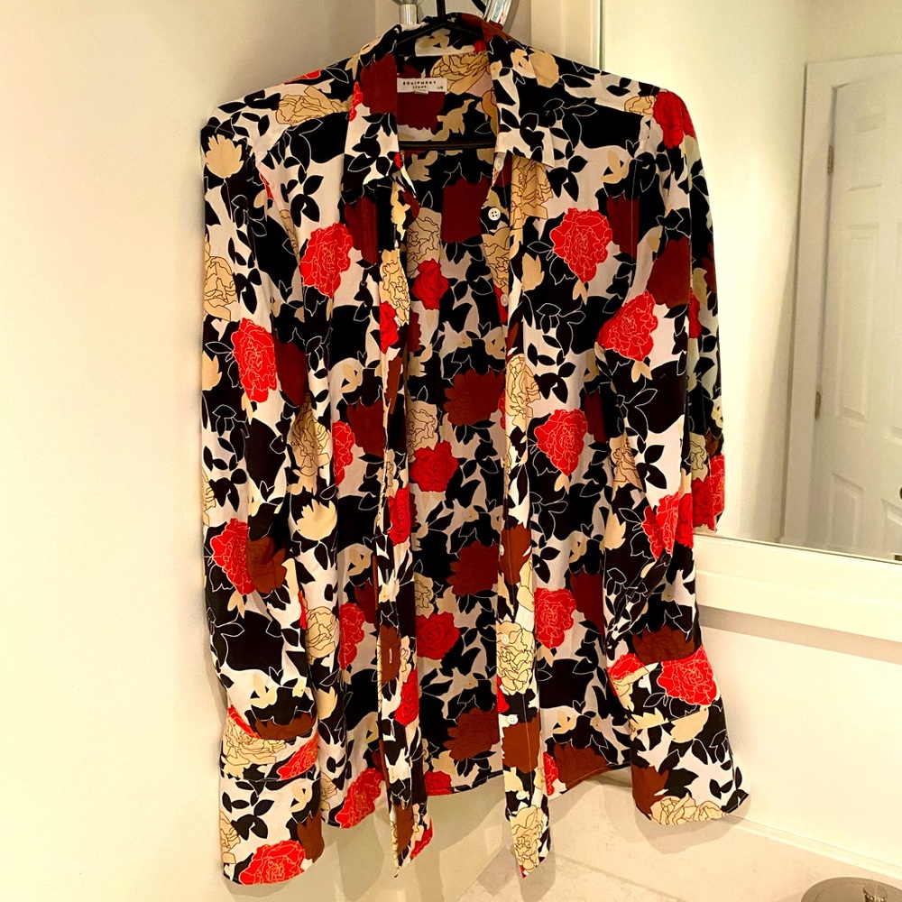 Equipment silk blouse